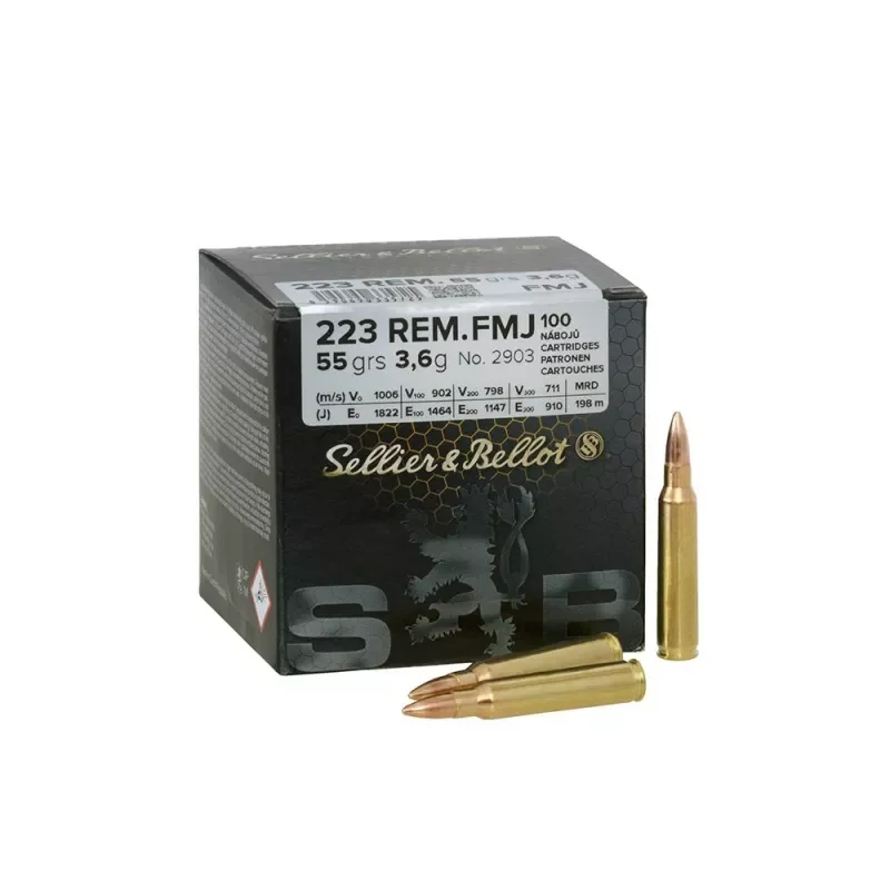 Sellier&Bellot .223Rem FMJ 3,6g./55gr. (100ks)
