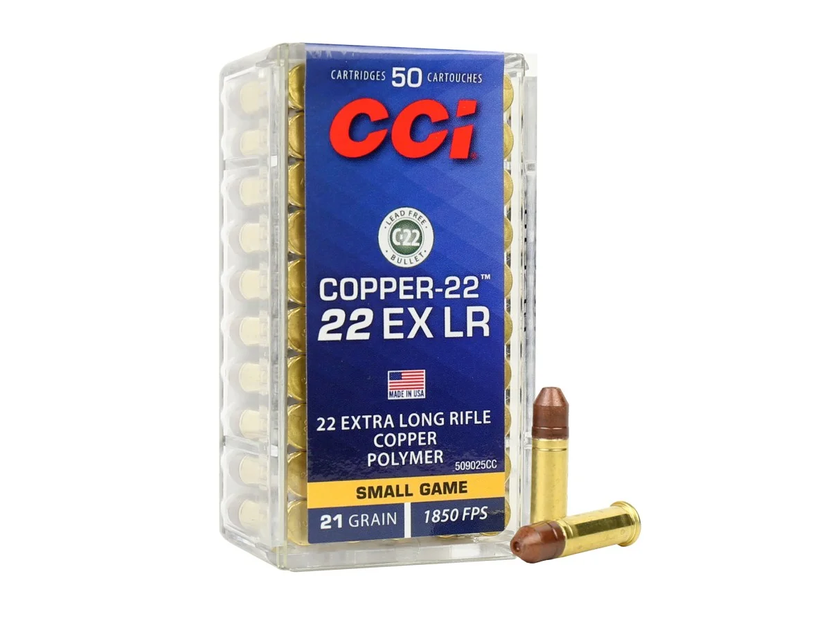 .22EXLR CCI Copper-22 21gr/1,36g Copper Polymer HP (50ks)