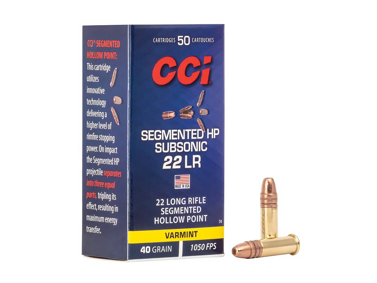 .22LR CCI Segmented HP Subsonic 40gr/2,59g CPSHP (50 ks)
