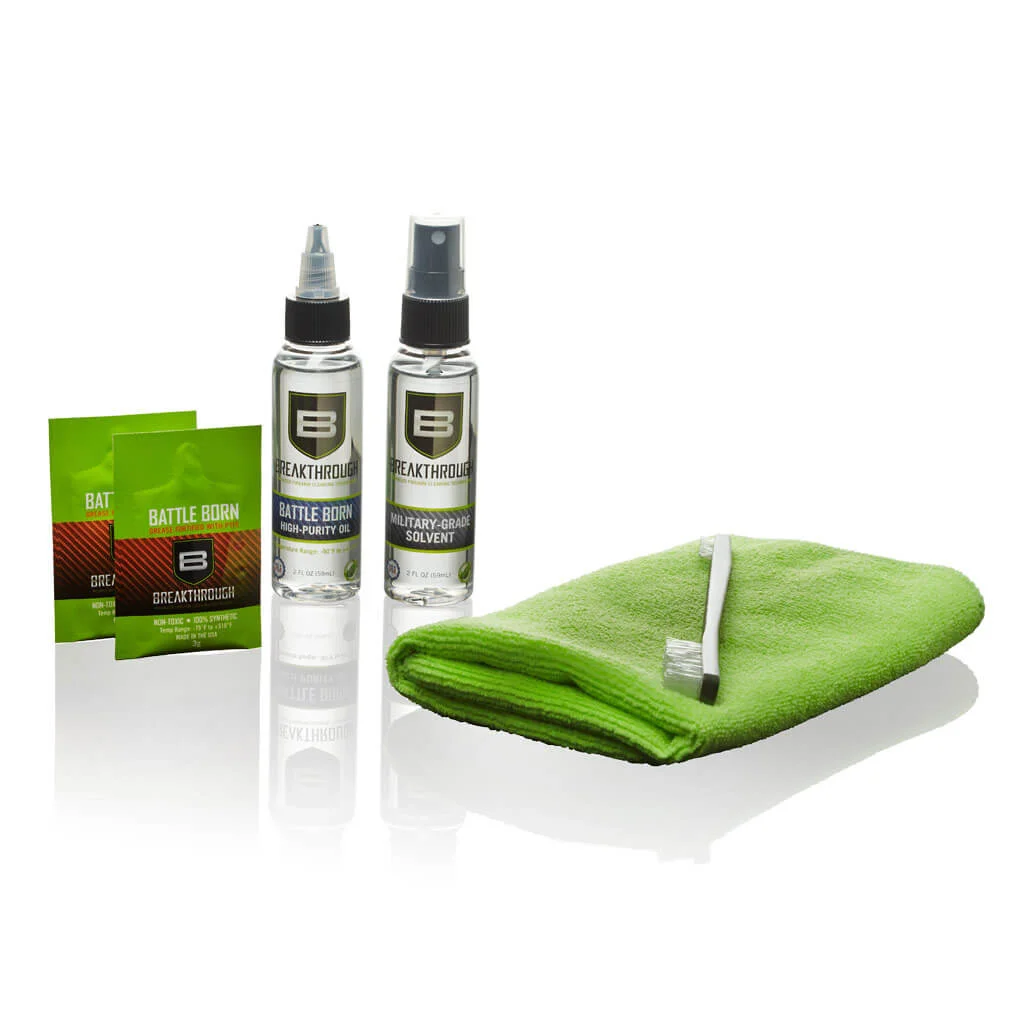 BREAKTHROUGH® BASIC KIT W/ MILITARY-GRADE SOLVENT – 2OZ & HIGH-PURITY OIL – 2OZ. – ZÁKLADNÁ SÚPRAVA NA ÚDRŽBU