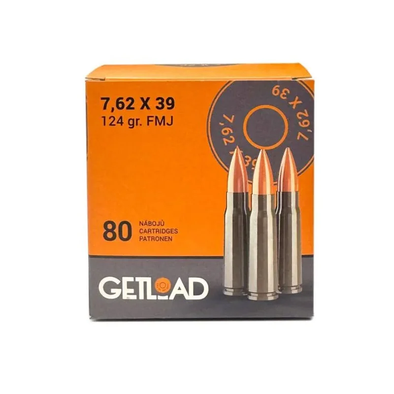 GetLoad, 7,62x39mm, 124 gr. FMJ (80ks)