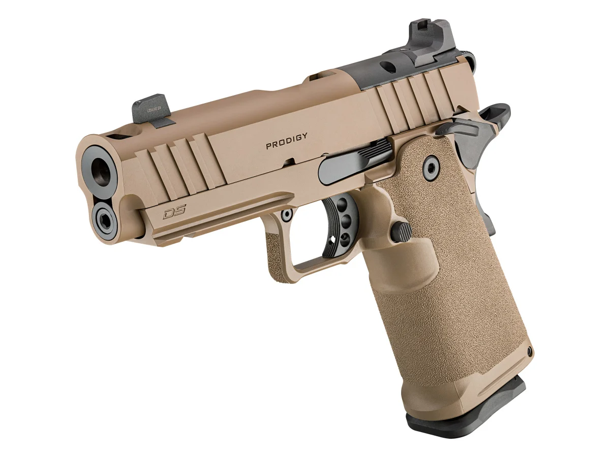 1911 DS PRODIGY 4.25" AOS COMP 9x19mm Luger, Coyote