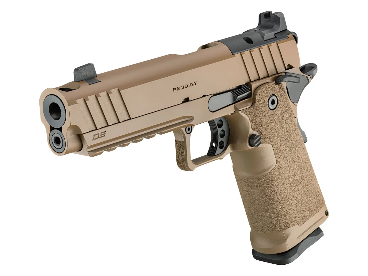 1911 DS PRODIGY 5" AOS COMP 9x19mm Luger, Coyote