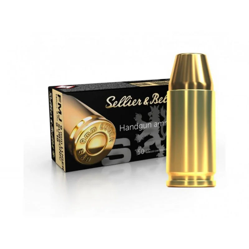 S&B 9x19mm Luger, FMJ Subsonic 140gr/9g (50ks)