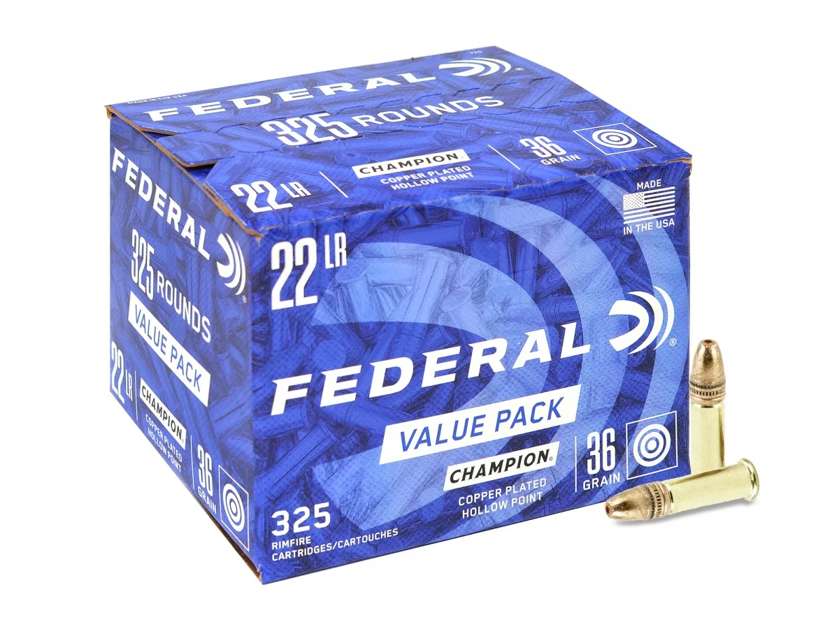 .22LR Federal Champion 36gr/2,33g Copper-Plated HP (325ks)