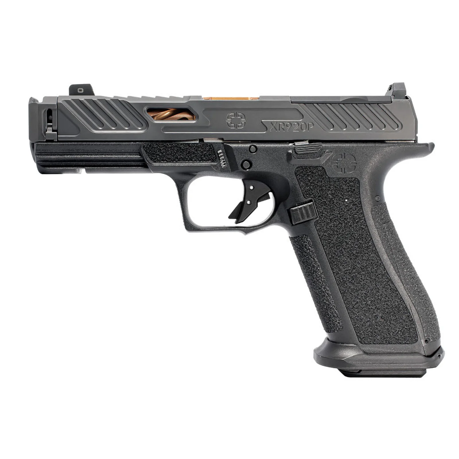 SHADOW SYSTEMS XR920P 9MM BLACK FRAME ELITE SLIDE OPTICBS COMP. BARREL BRONZE SS ROD BLK SERR EXPORT