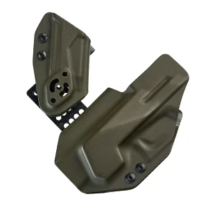 CROCY – Vnútorné appendixové kydexové puzdro pre Glock 19 Gen3–6 / Glock 19X/45 + Streamlight TLR-7 X – coyote hnedé / pravák